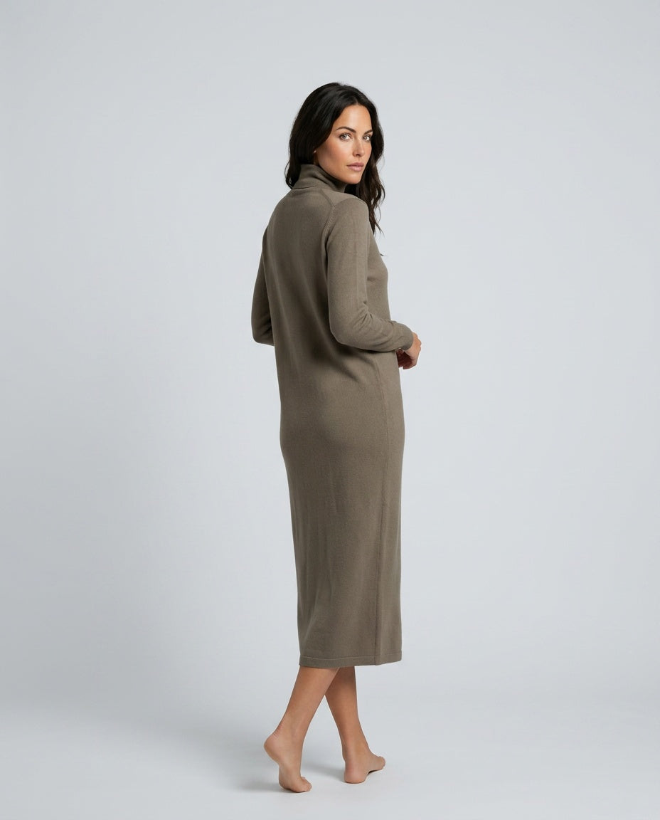 Harlow | Knit Turtleneck Midi, Relaxed Fit