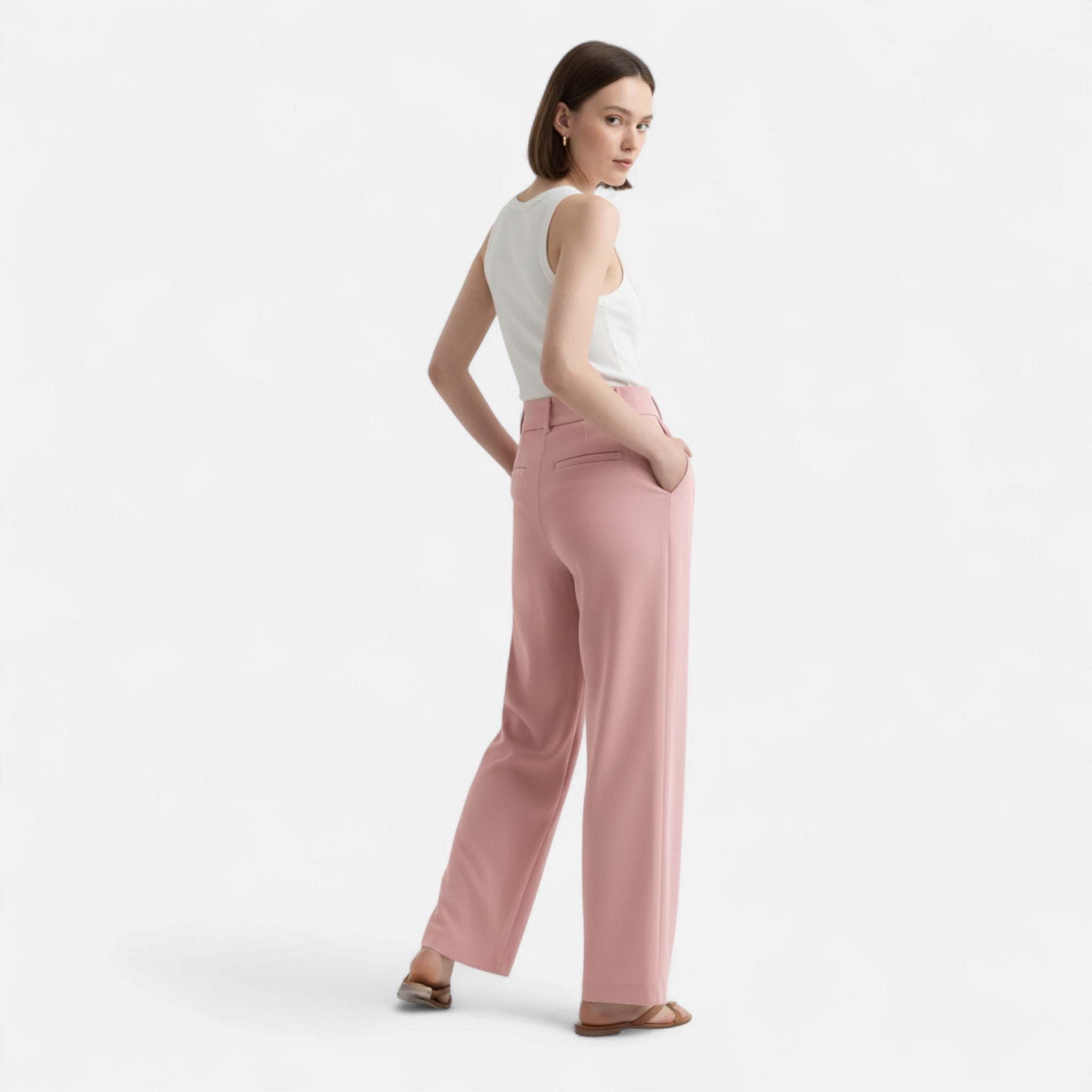 Jimena | High Waist Wide Leg Trousers