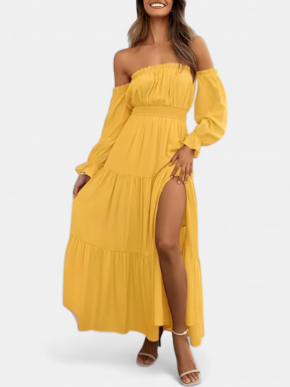 Sofia | Off-Shoulder Tiered Boho Maxi Dress