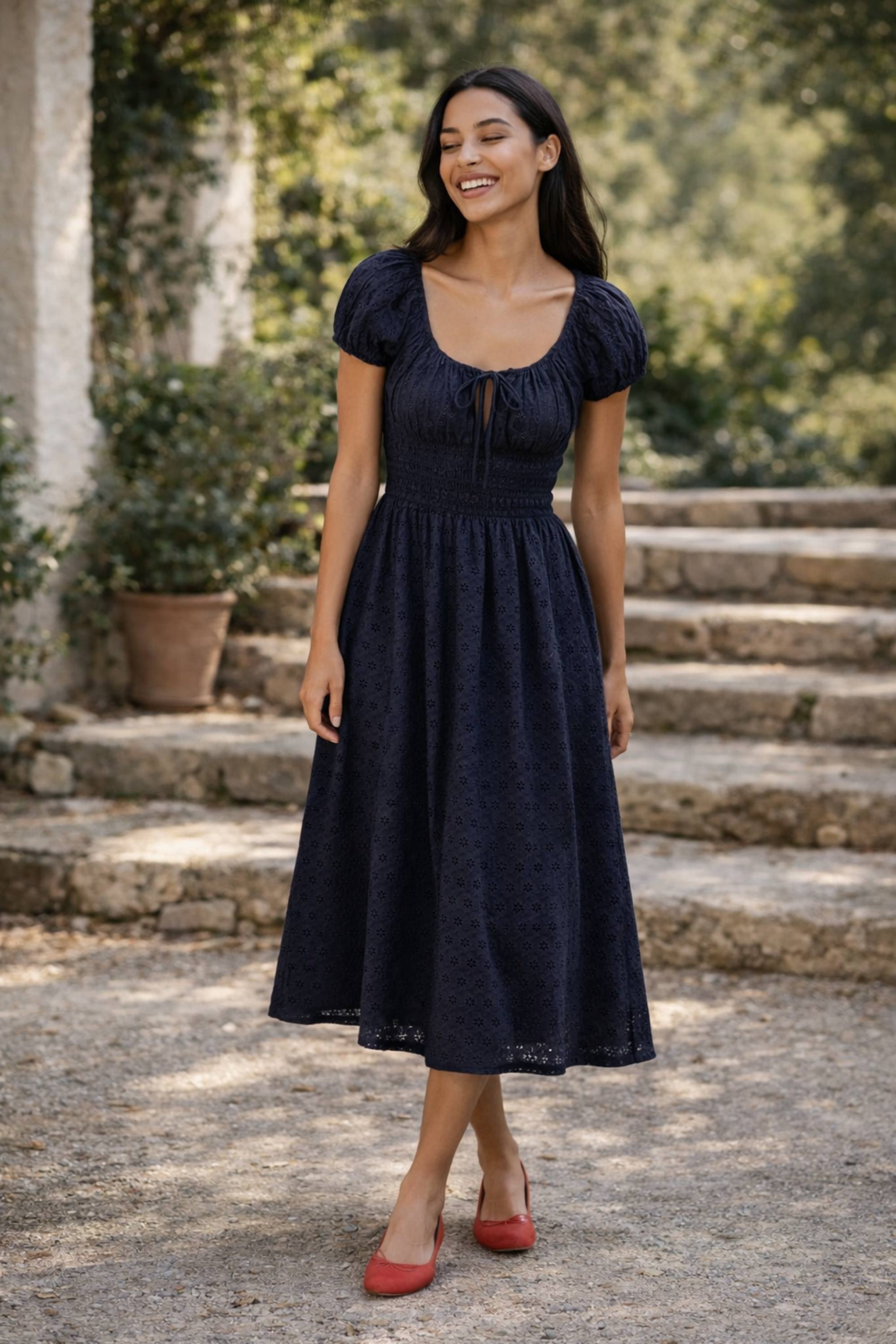 Elodie | Cotton Midi Dress