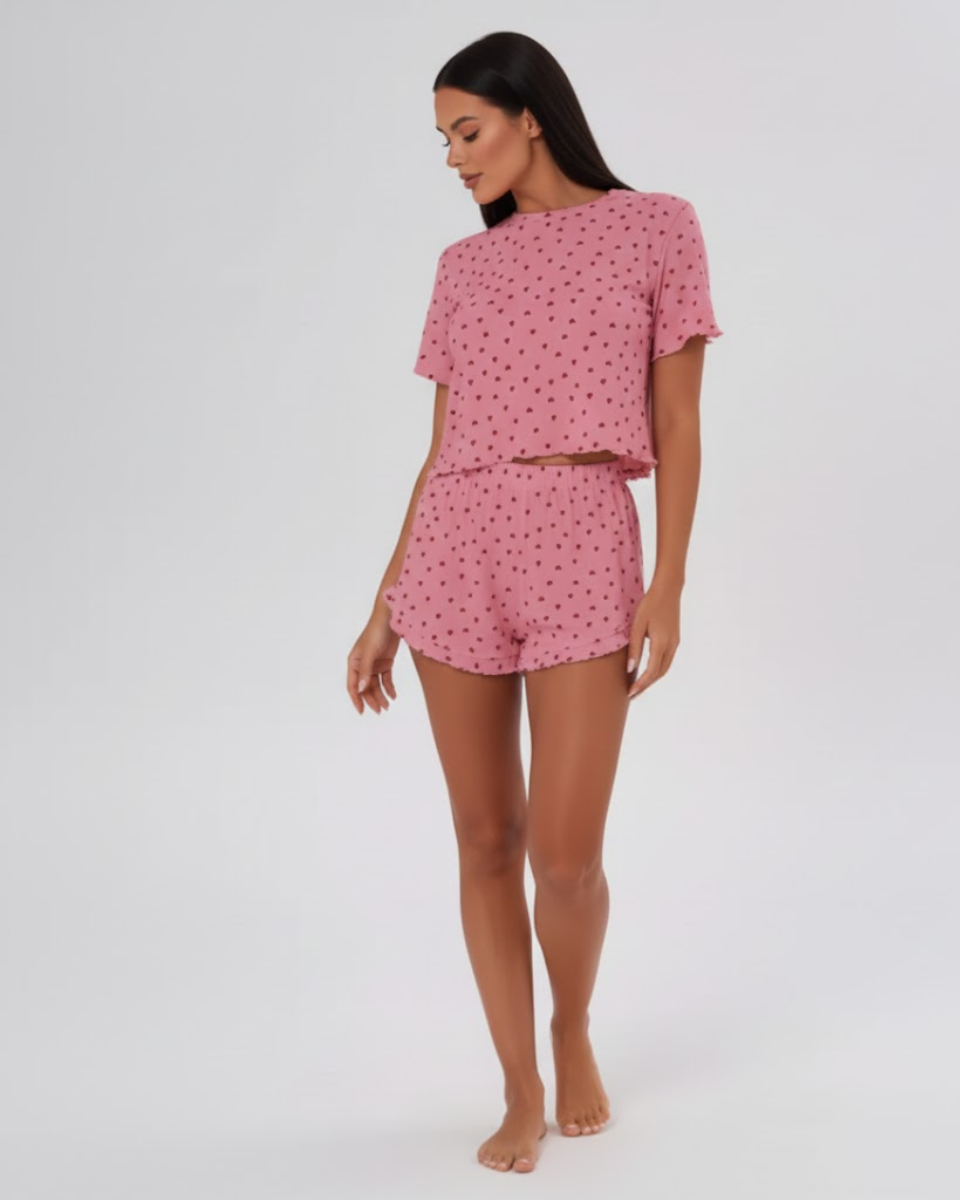 Hearts | Cotton Pyjama Set