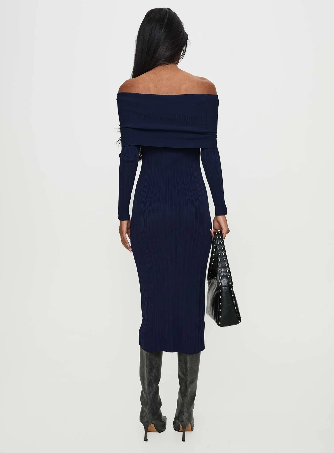 Lila | Long Sleeve Ribbed Maxi Dress