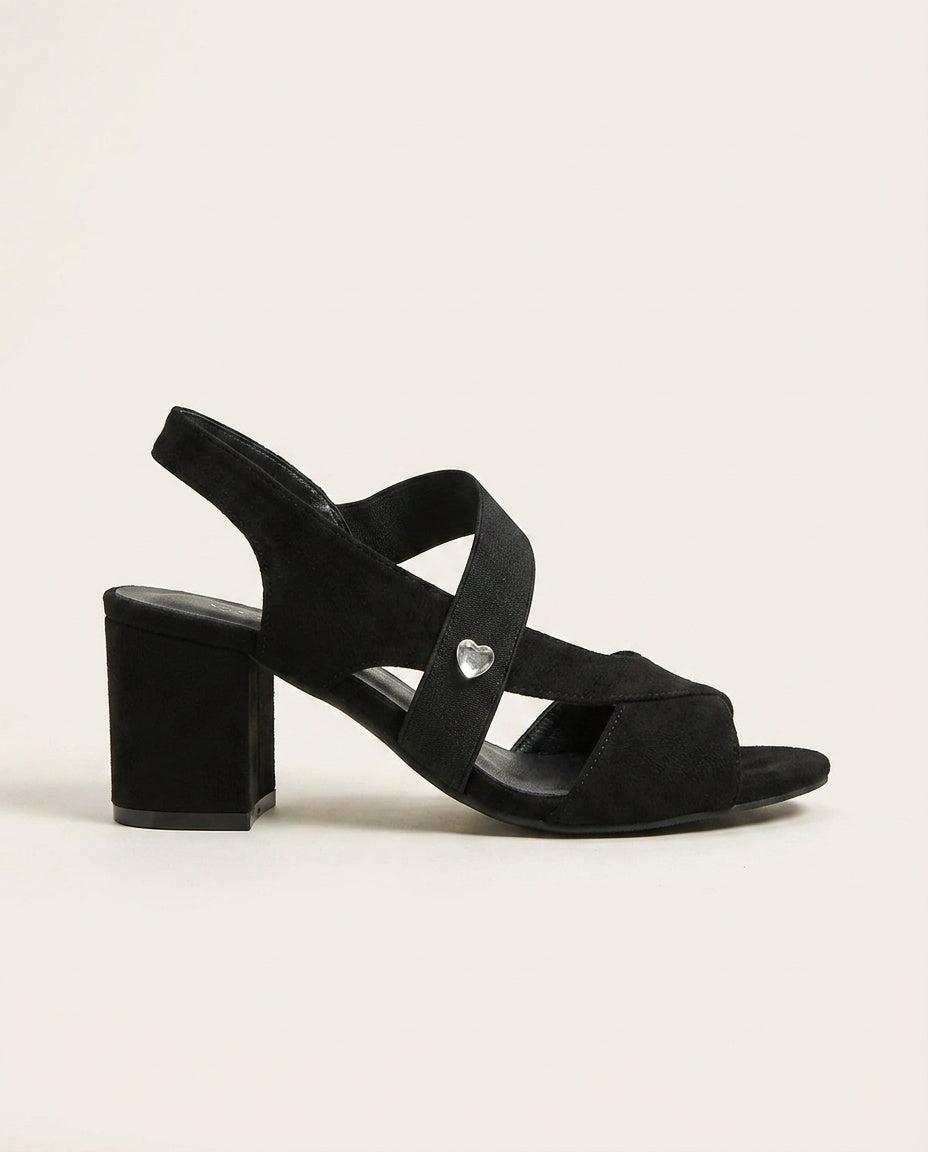 Azura | Ocean Blue Block Heel Sandals