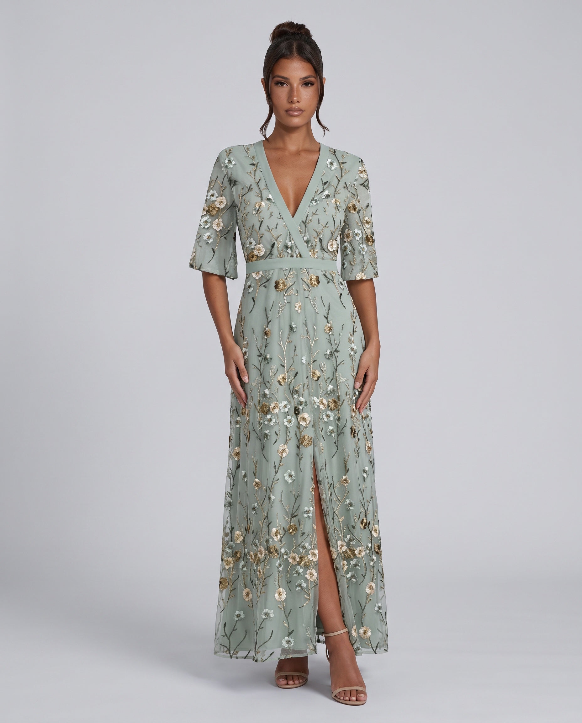Helena | Floral Print Wrap Maxi Dress