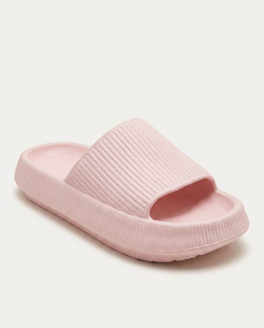 Aubrey | Cushioned Pillow Footbed Slide Sandals