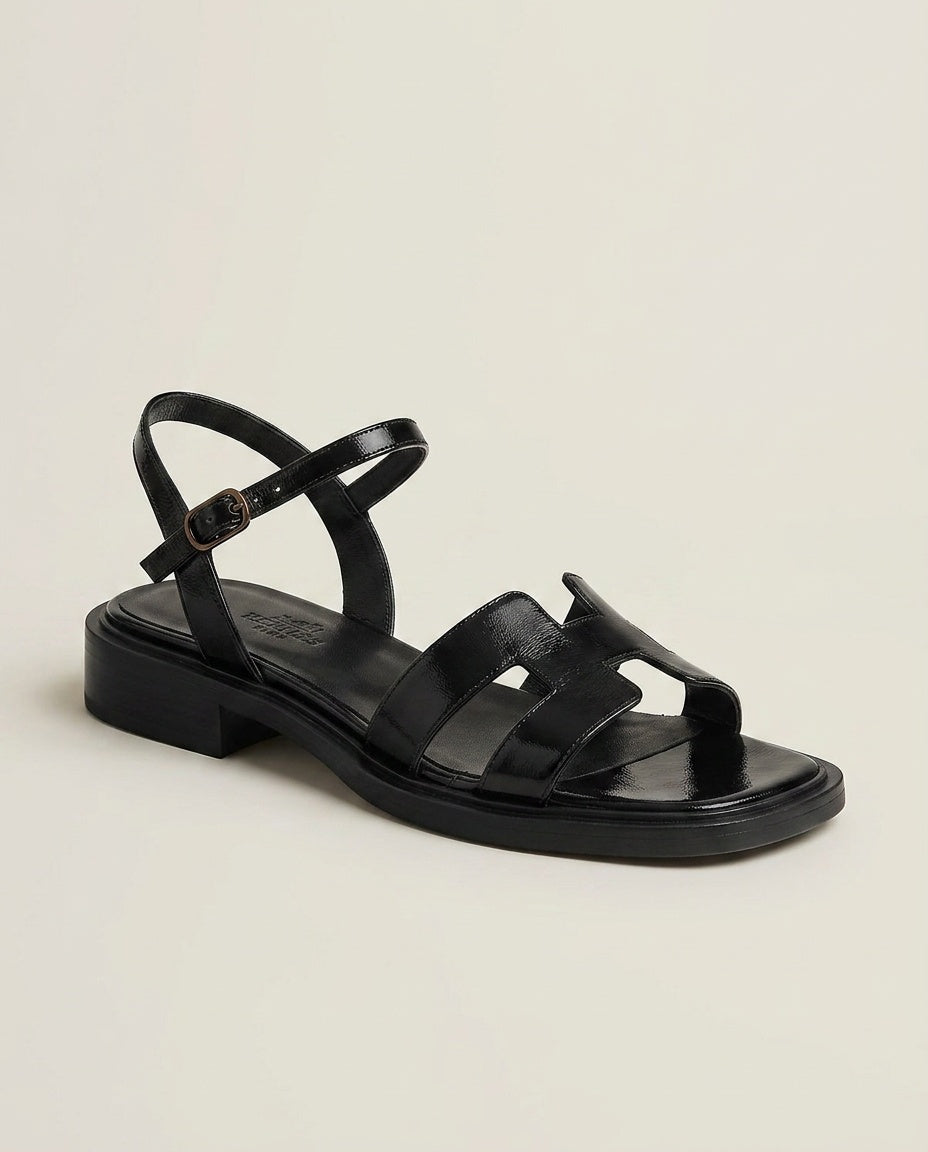 Roma | Strappy Leather-Look Sandals