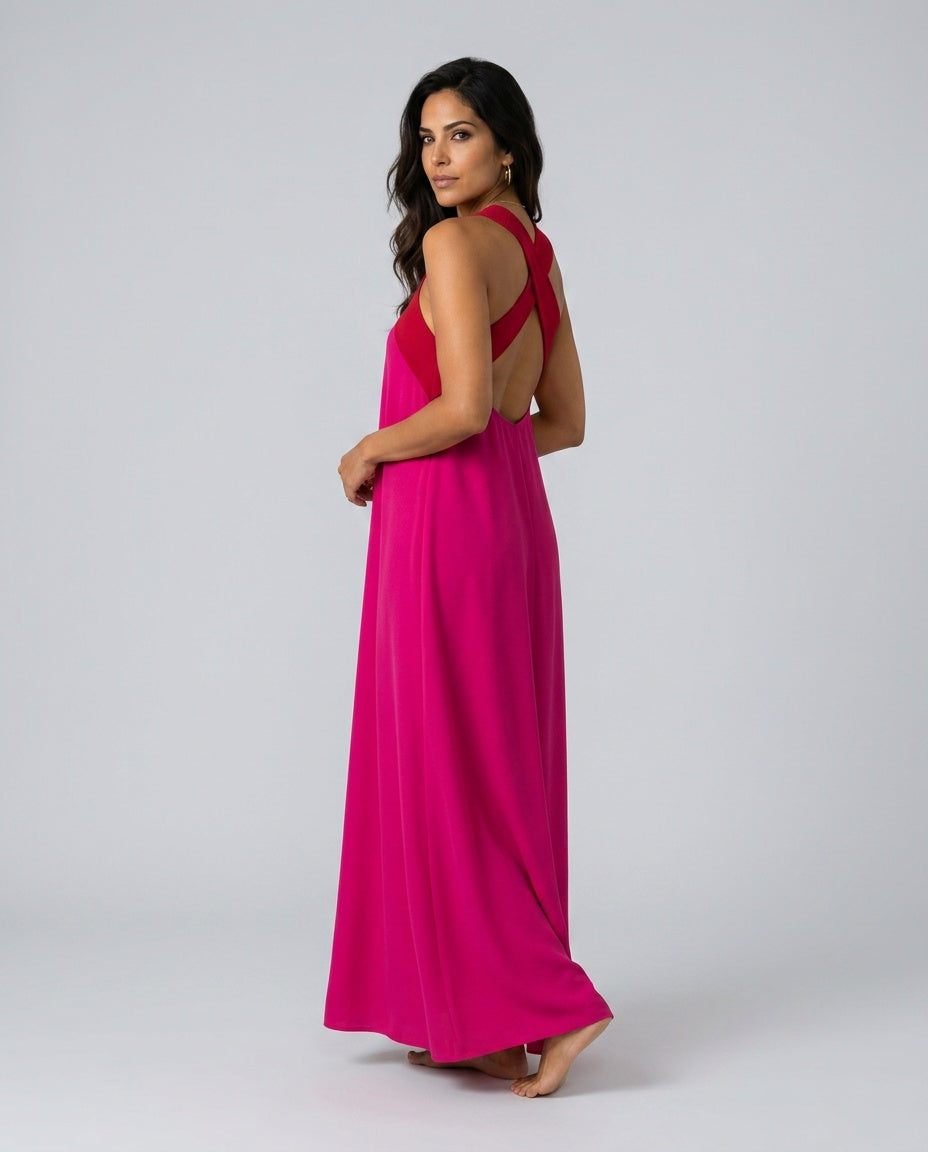 Celene | Cross Front Maxi Dress