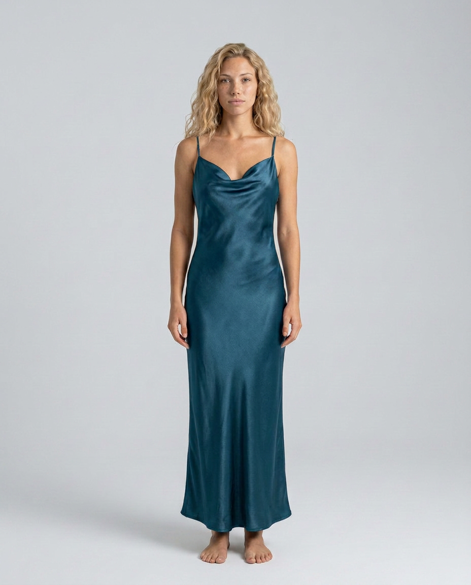 Sia | Cowl Neck Maxi Dress with Open Back