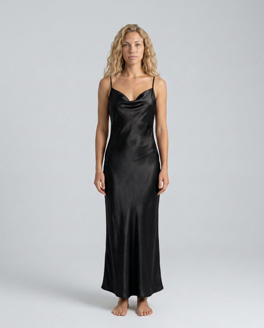 Sia | Cowl Neck Maxi Dress with Open Back