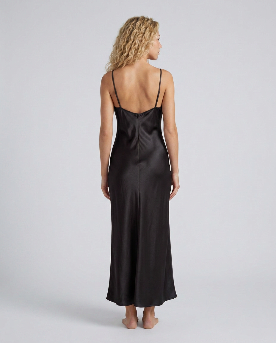 Sia | Cowl Neck Maxi Dress with Open Back