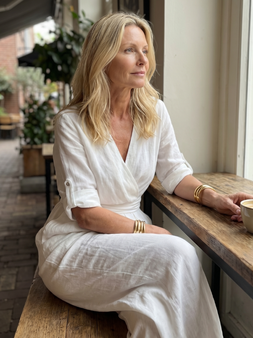 Alejandra | Cross Front Wide Leg Jumpsuit