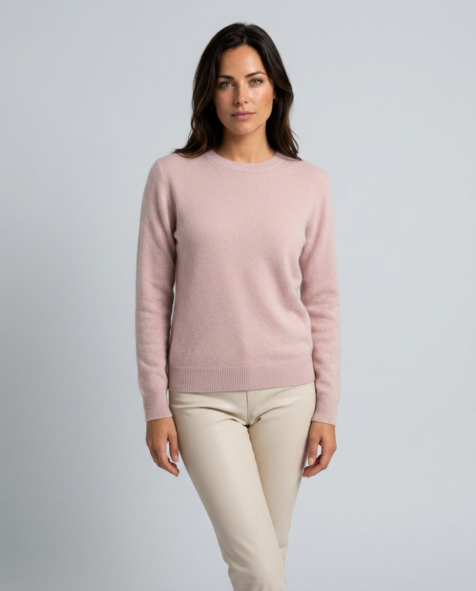 Kennedy | Ribbed Classic Crewneck Cashmere Jumper