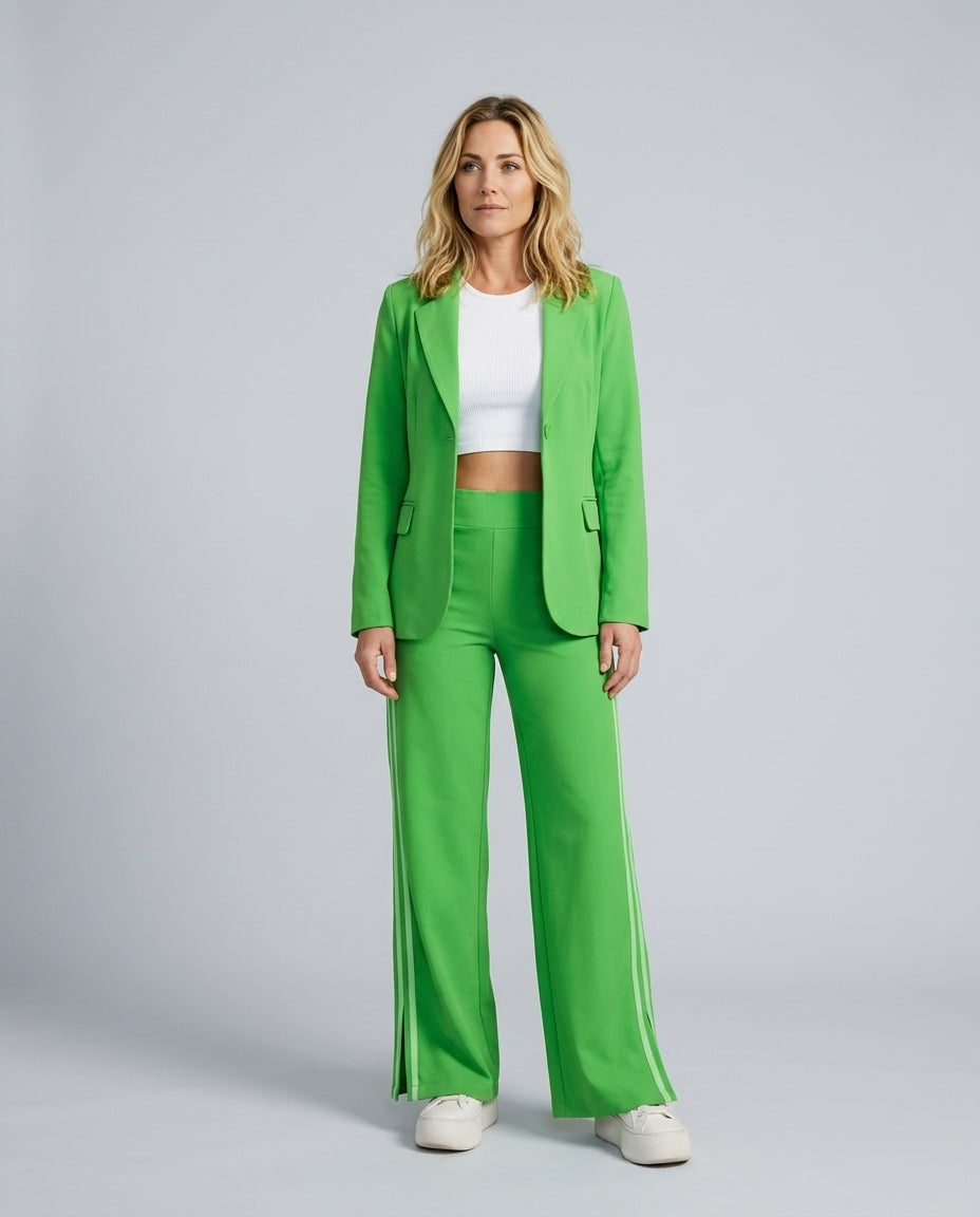 Marina | Striped Wide-Leg Trouser & Blazer Co-ord Set