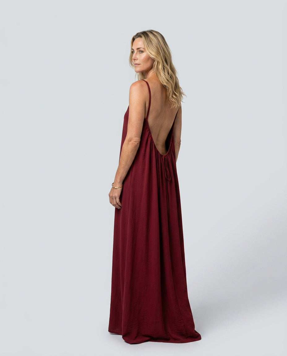 Isabela | Loose Fit Spaghetti Strap Maxi Dress