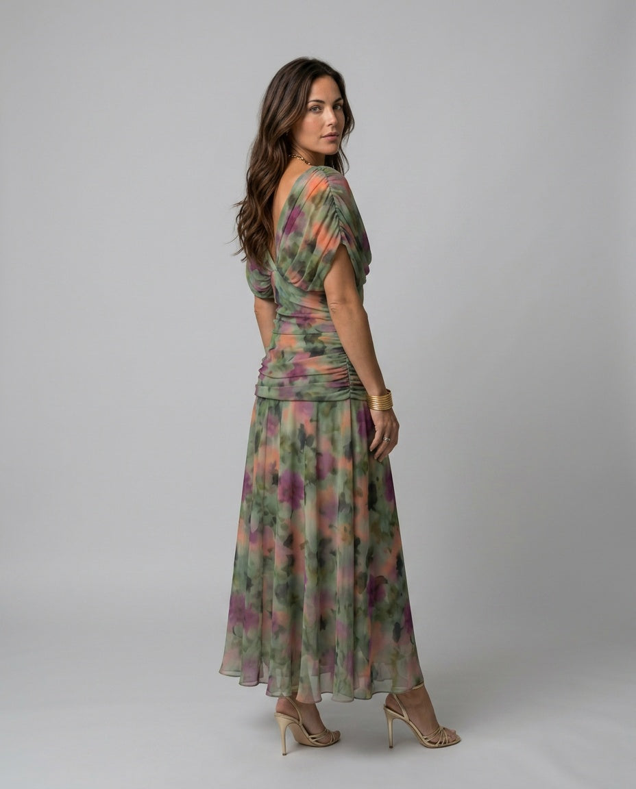 Una | Off-Shoulder Flowy Midi Dress
