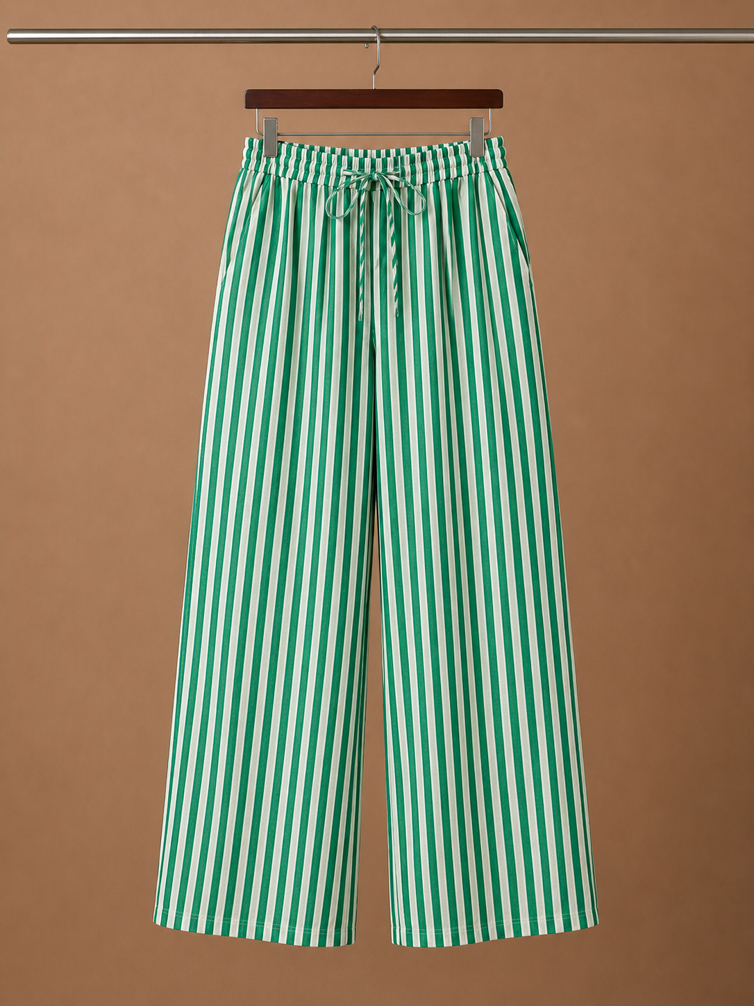 Willa | Striped Relaxed Wide-Leg Trousers