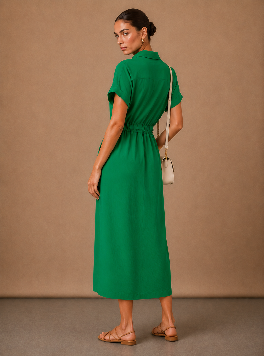 Gemma | Sleeveless Soft Drape Formal Midi Dress