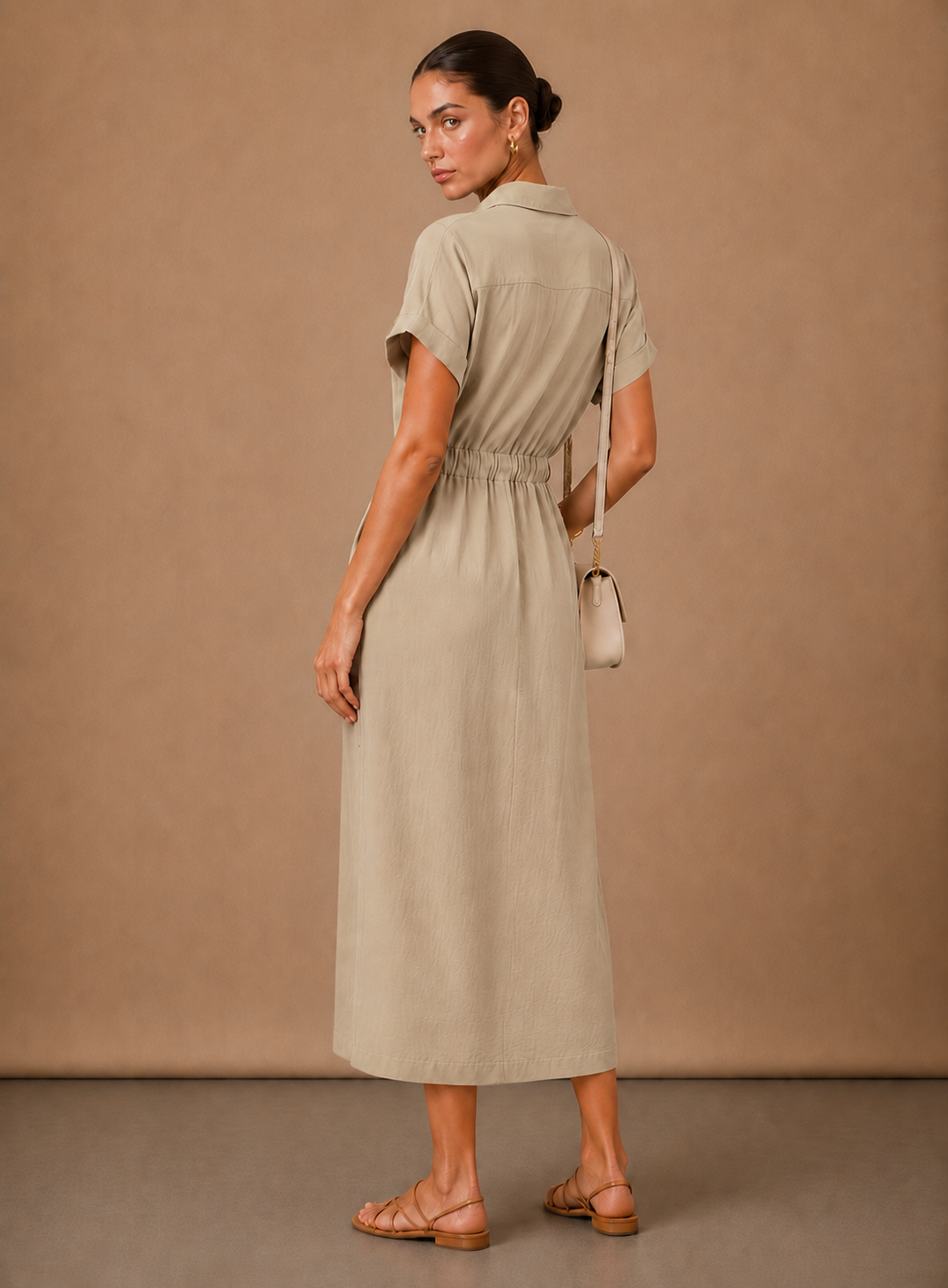 Gemma | Sleeveless Soft Drape Formal Midi Dress