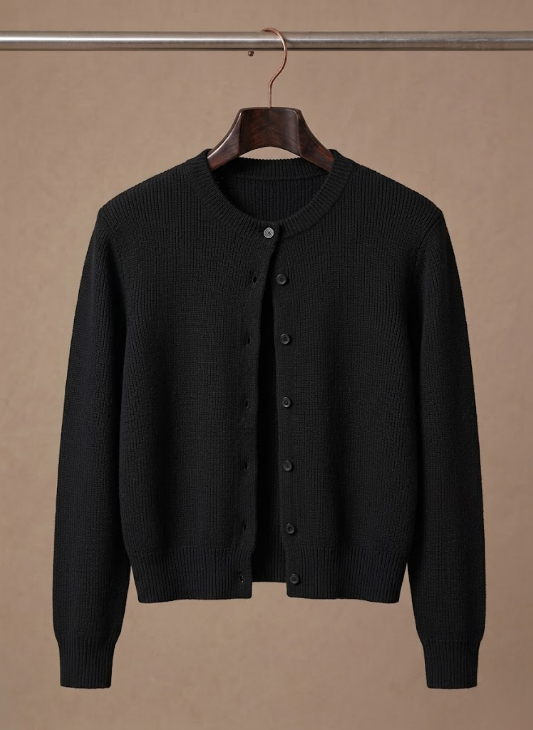 Daniela | Cropped Button Front Knit Cardigan