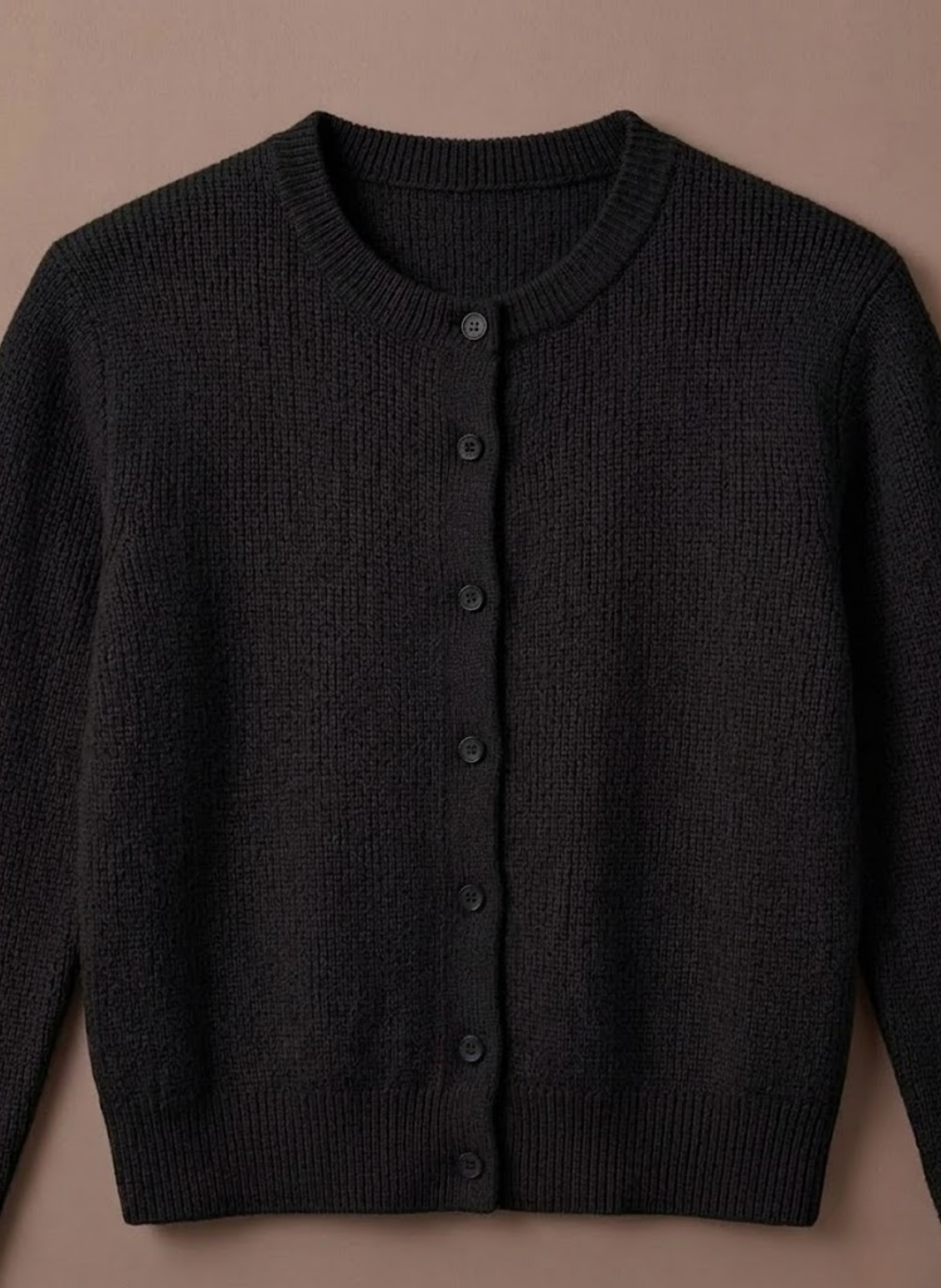 Daniela | Cropped Button Front Knit Cardigan