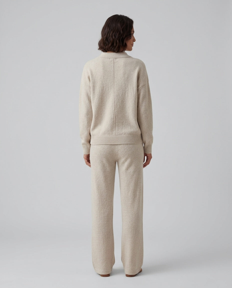 Mira | Brushed Knit Wide-Leg Lounge Co-ord Set