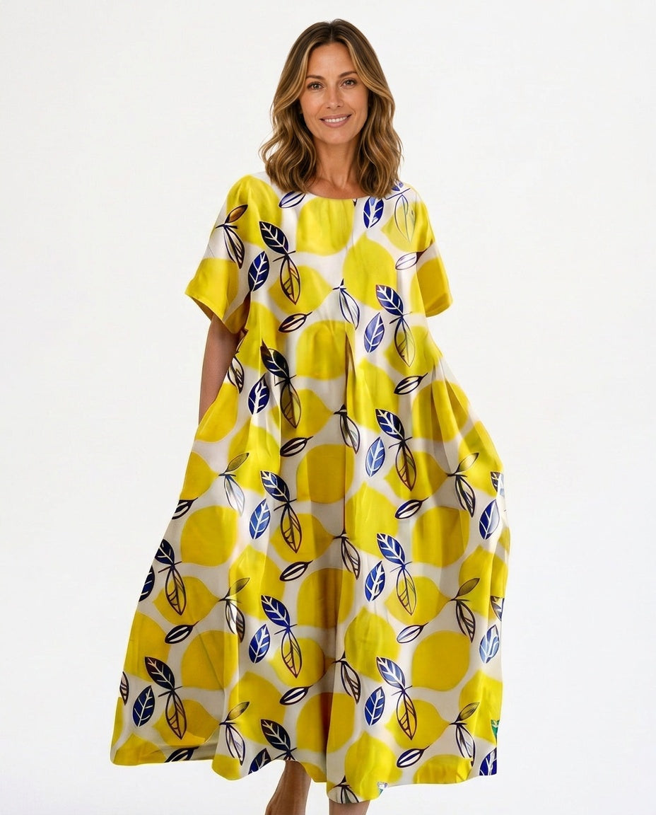 Ottilie | Floral Print Plus Size Maxi Dress