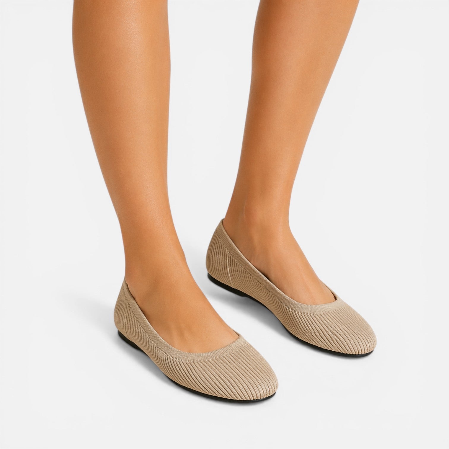Elodie | Knit Ballet Slip-On Loafers