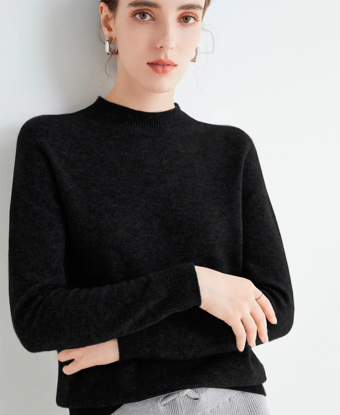 Winnie | Classic Long Sleeve Merino Wool Jumper