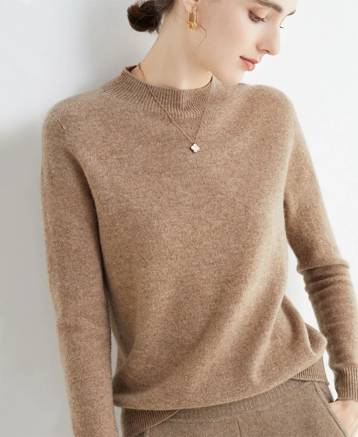 Winnie | Classic Long Sleeve Merino Wool Jumper