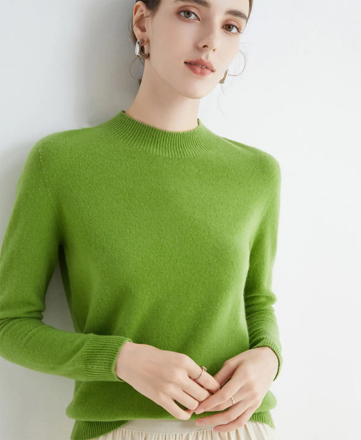 Winnie | Classic Long Sleeve Merino Wool Jumper