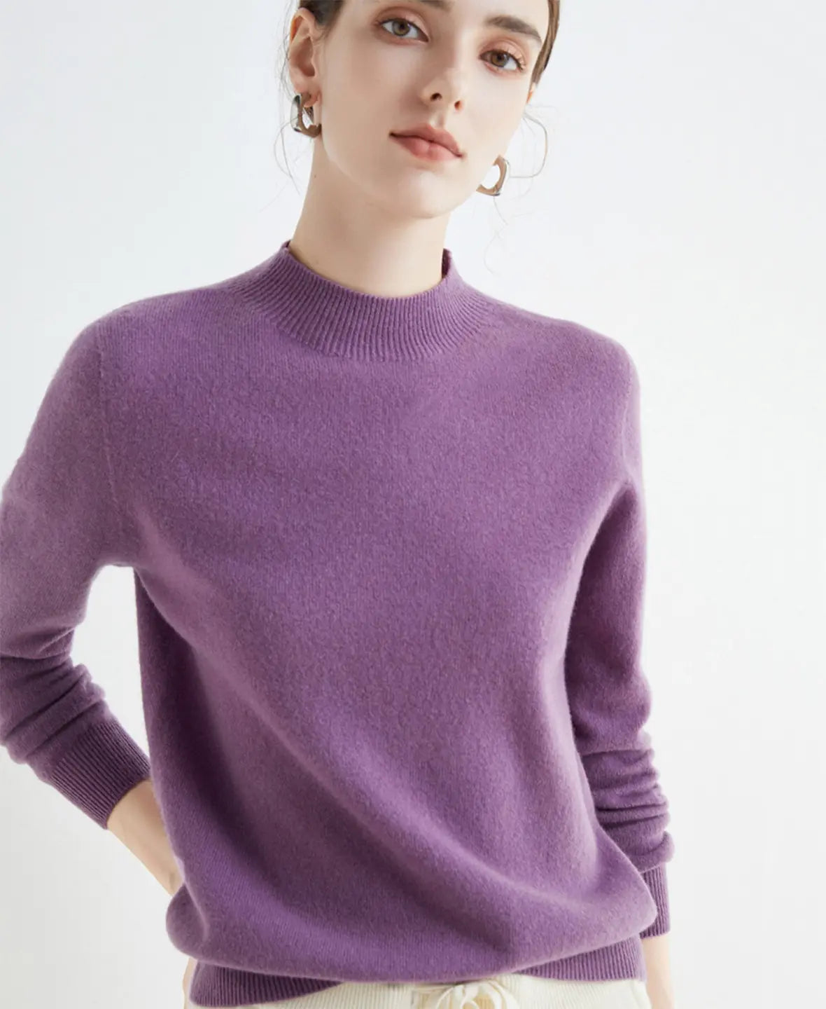 Winnie | Classic Long Sleeve Merino Wool Jumper