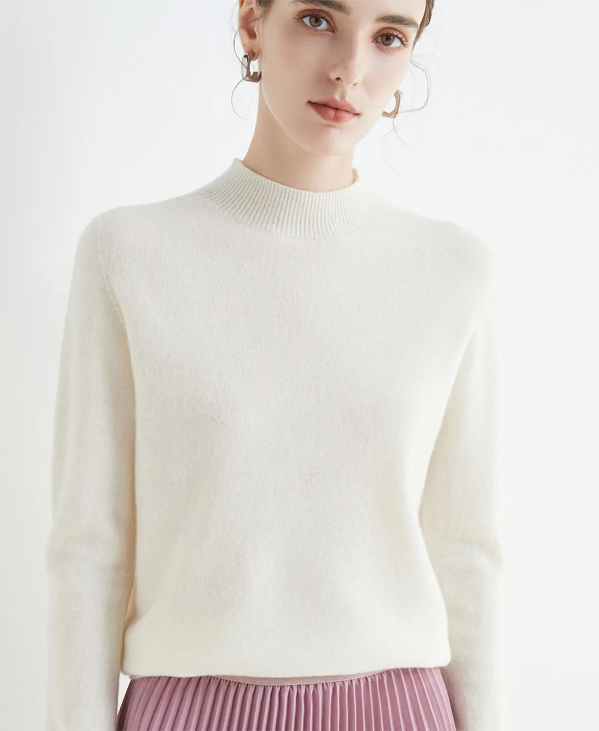 Winnie | Classic Long Sleeve Merino Wool Jumper