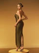 Sofia | Halter Neck Fringe Maxi Dress