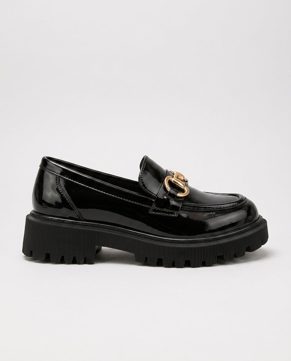 Belen | Block Heel Platform Loafers