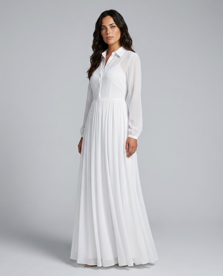 Hadley | Lantern Sleeve Maxi Dress
