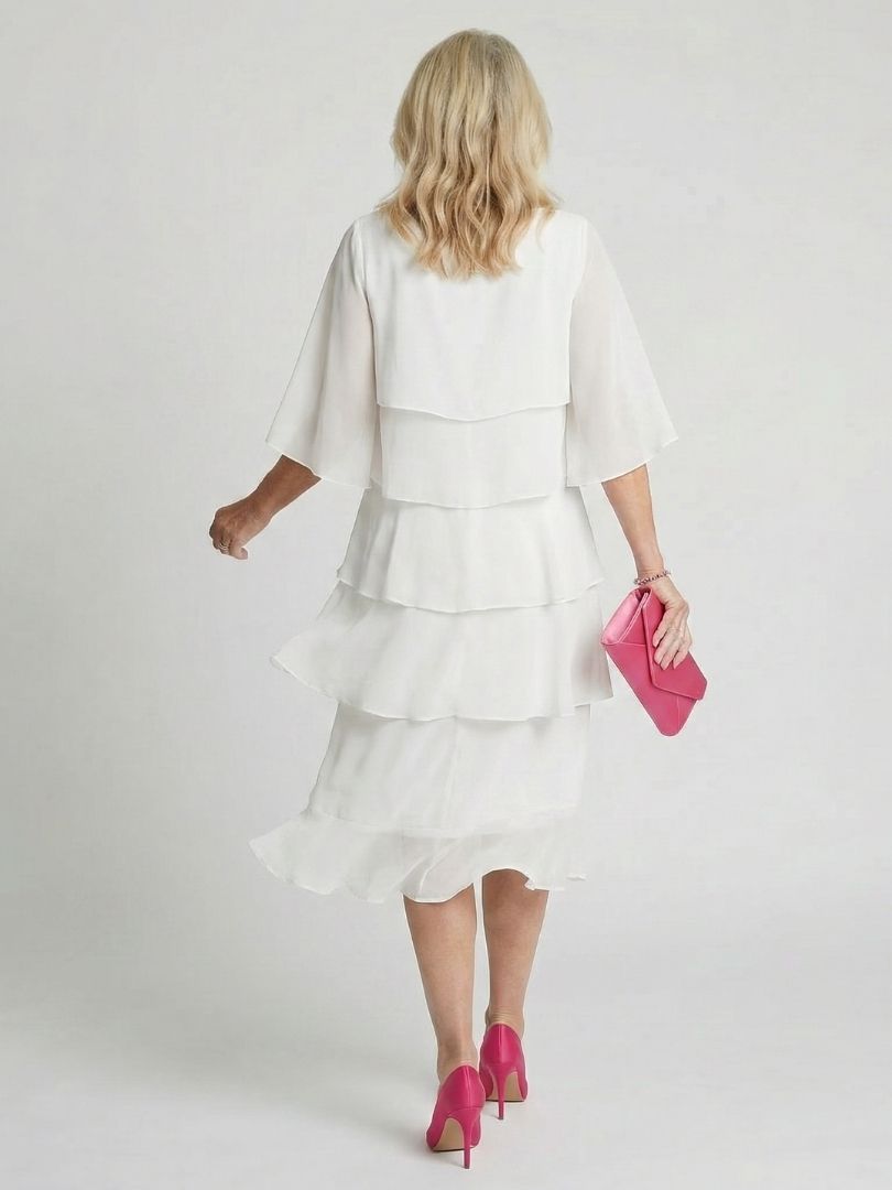 Malena | Tiered Layered Midi Dress