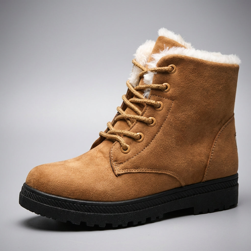 Elodie | Leather-Look Side Zip Ankle Boots