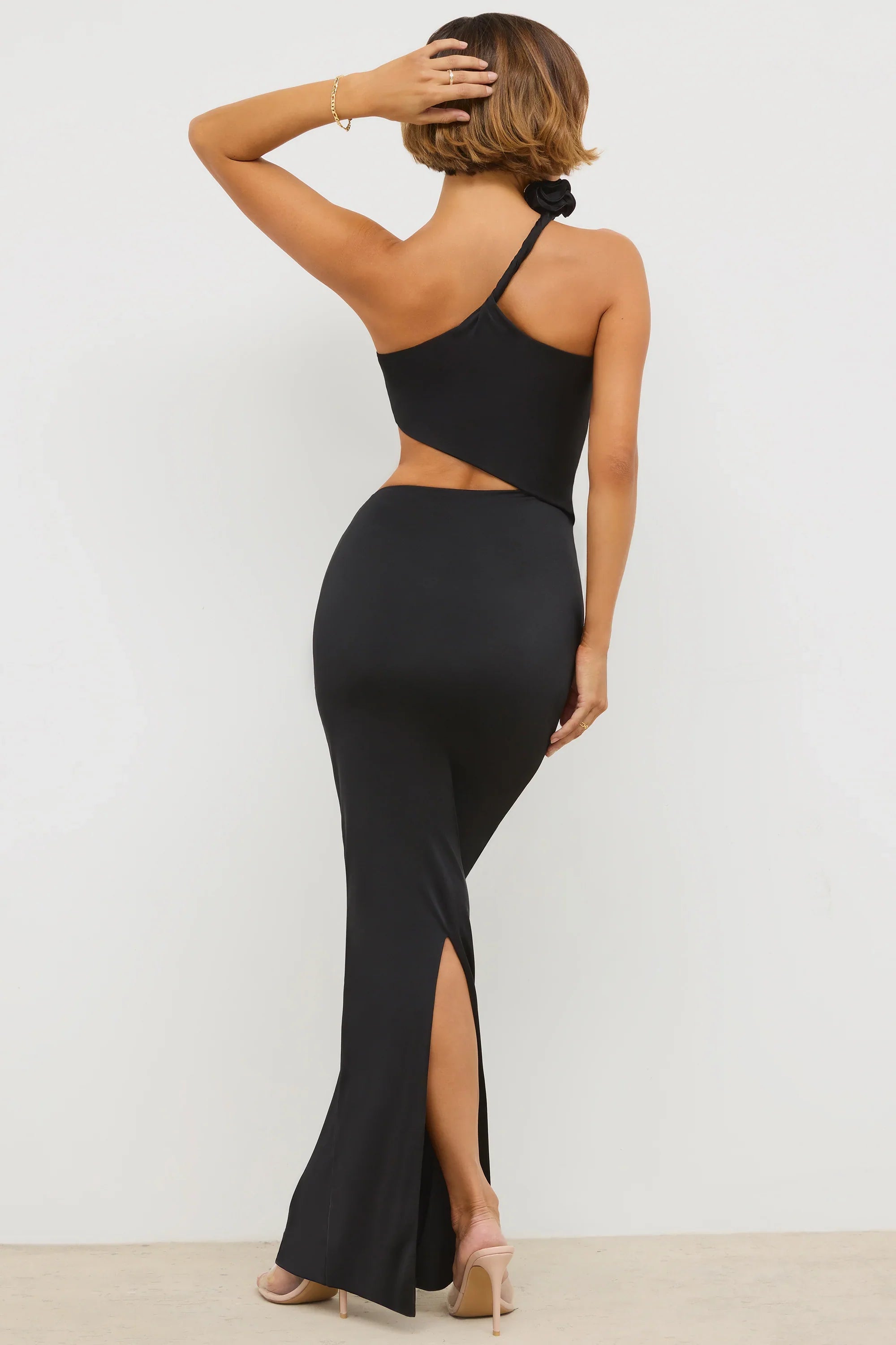 Naomi | Asymmetric Cut-Out Bodycon Maxi Dress