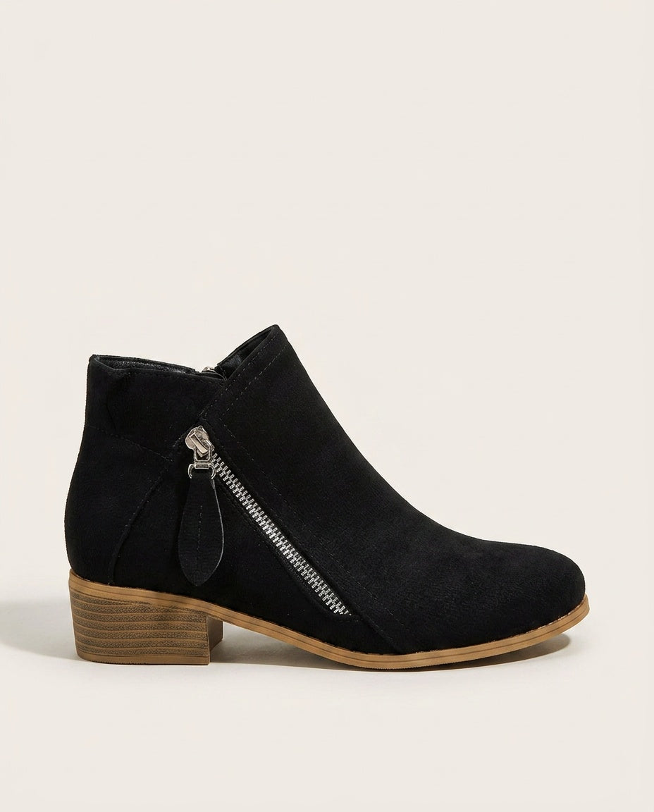 Mariana | Cushioned Footbed Zip Ankle Boots