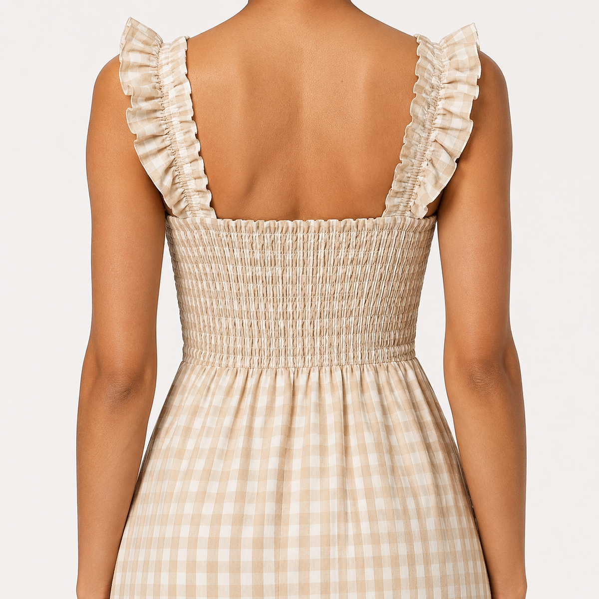 Billie | Plaid Spaghetti Strap Camisole Maxi Dress