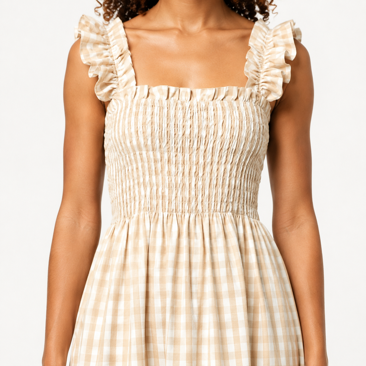 Billie | Plaid Spaghetti Strap Camisole Maxi Dress