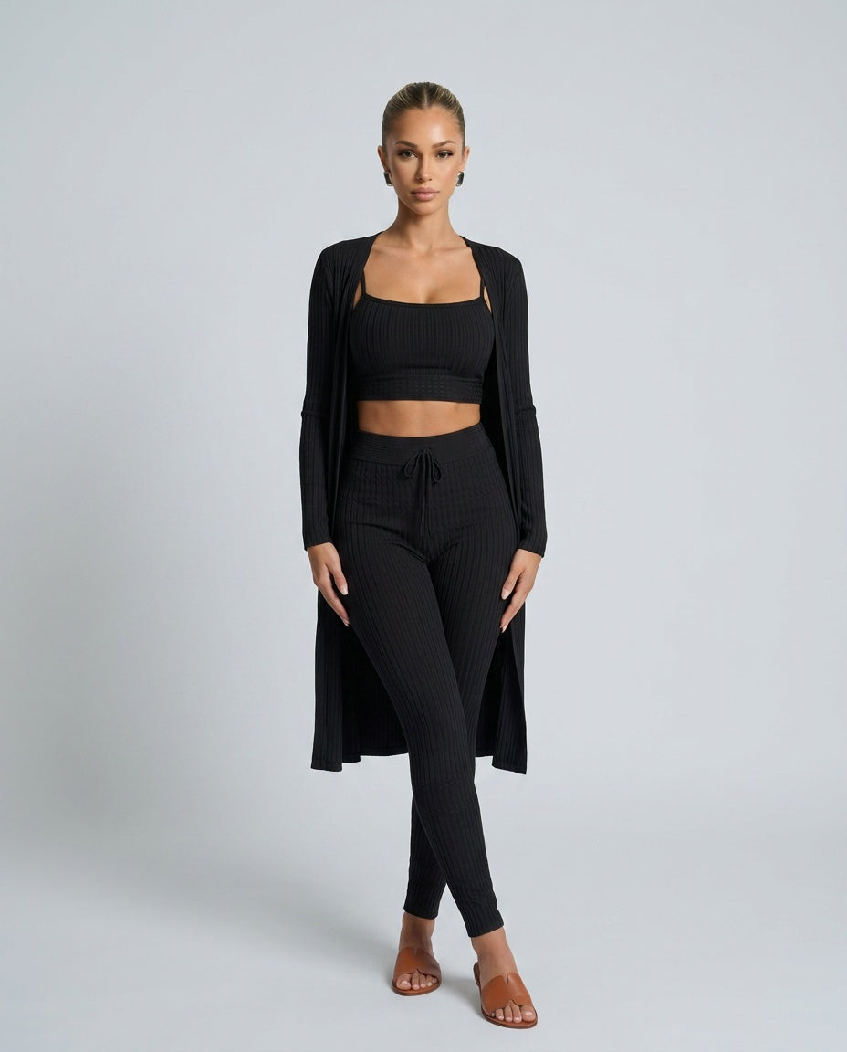 Arielle | Relaxed-Fit Knit Three-Piece Set