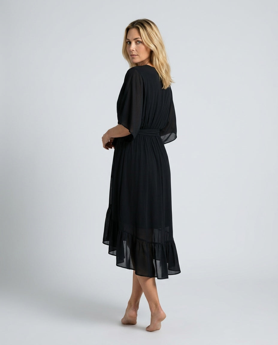 Rocio | Flowing V-Neck Midi Dress