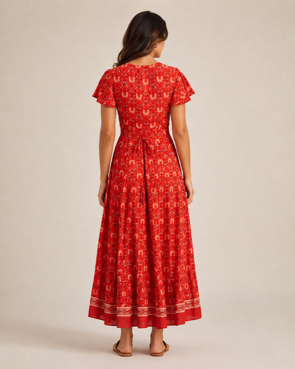 Fernanda | Boho Wrap High Split Maxi Dress