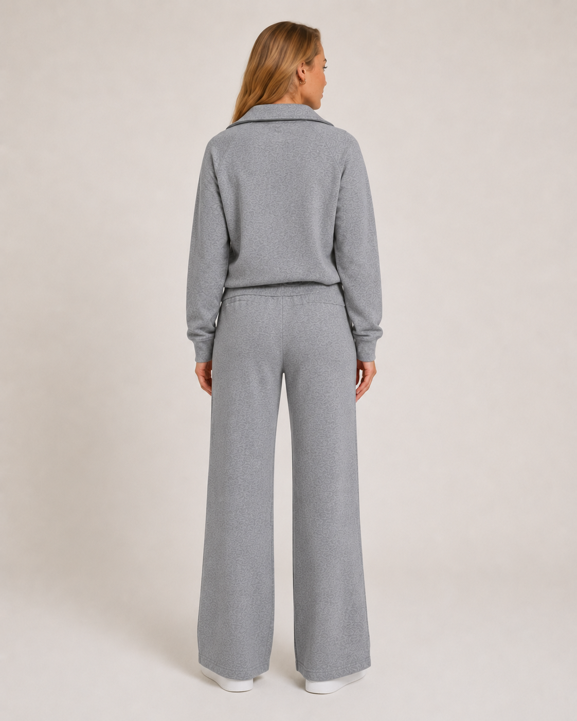Giselle | Wide-Leg Zip-Collar Lounge Set