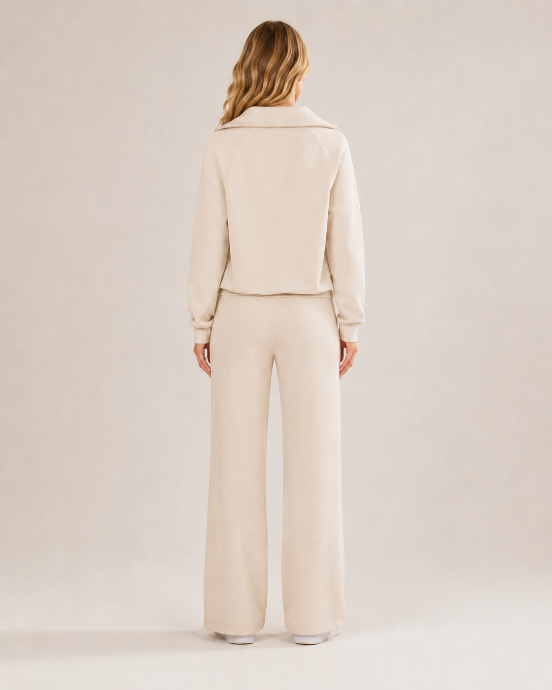 Giselle | Wide-Leg Zip-Collar Lounge Set