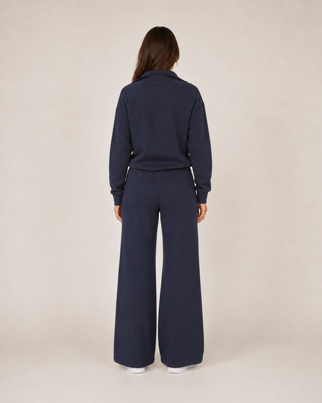 Giselle | Wide-Leg Zip-Collar Lounge Set