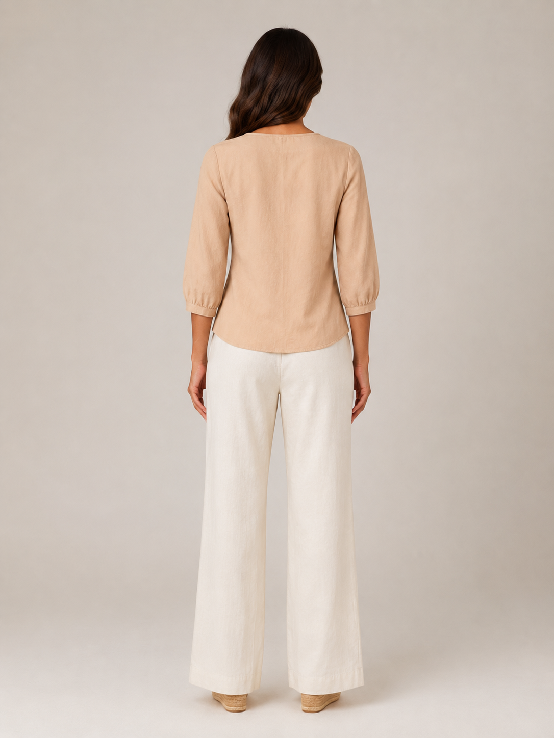 Hadley | Embroidered Button-Front Blouse