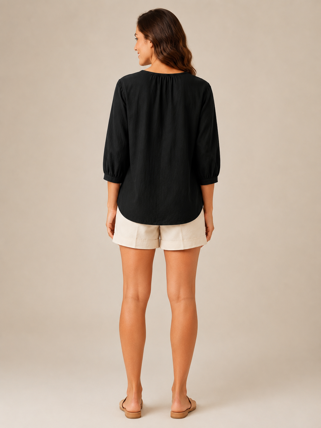 Hadley | Embroidered Button-Front Blouse