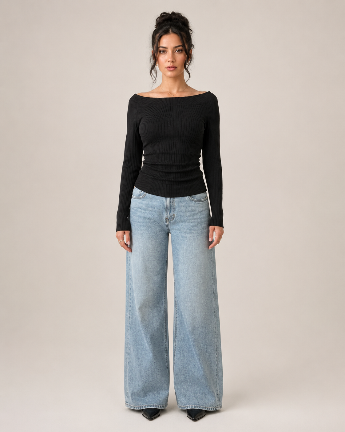 Solange | Off-Shoulder Pleated Top